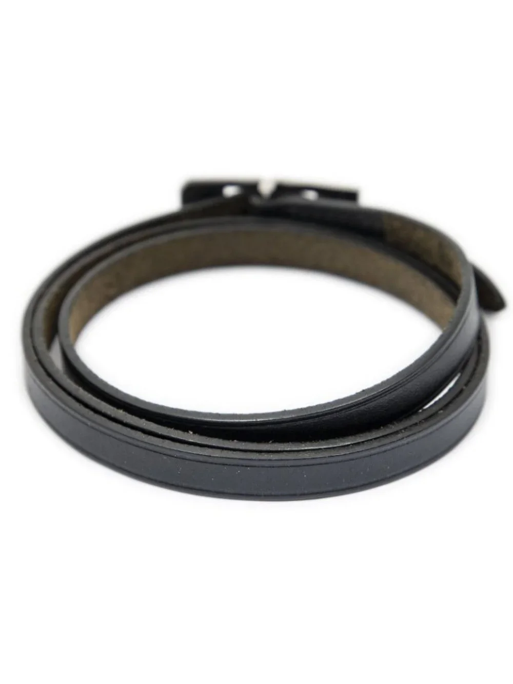 Hermes Kelly Ardion Triple Tour Bracelet Black Swift Leather